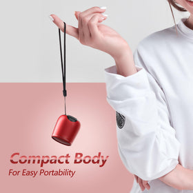 INSMY portable speaker with built-in mic for hands-free calls.