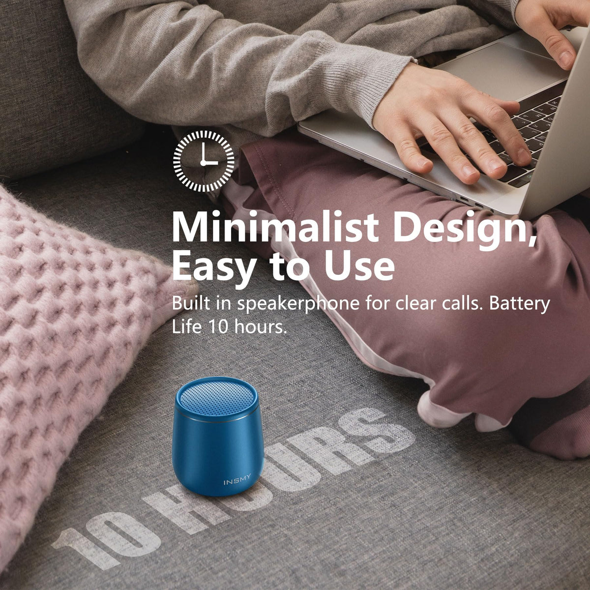INSMY built-in microphone for hands-free calls during workouts or commutes