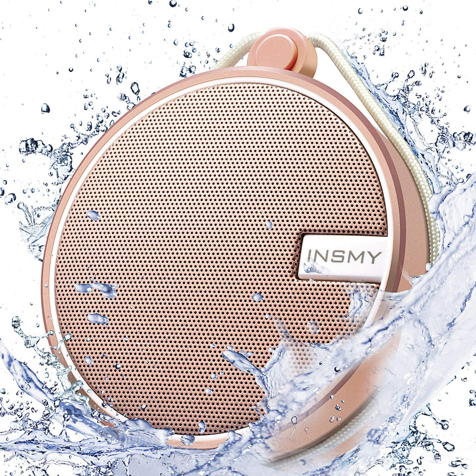 INSMY C12 front packaging in cashmere pink showing compact design and portability