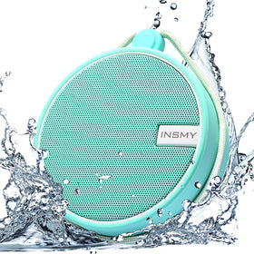 INSMY C12 front view showing mint finish and compact design for portability