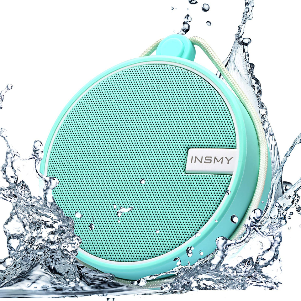 INSMY C12 front view showing mint finish and compact design for portability