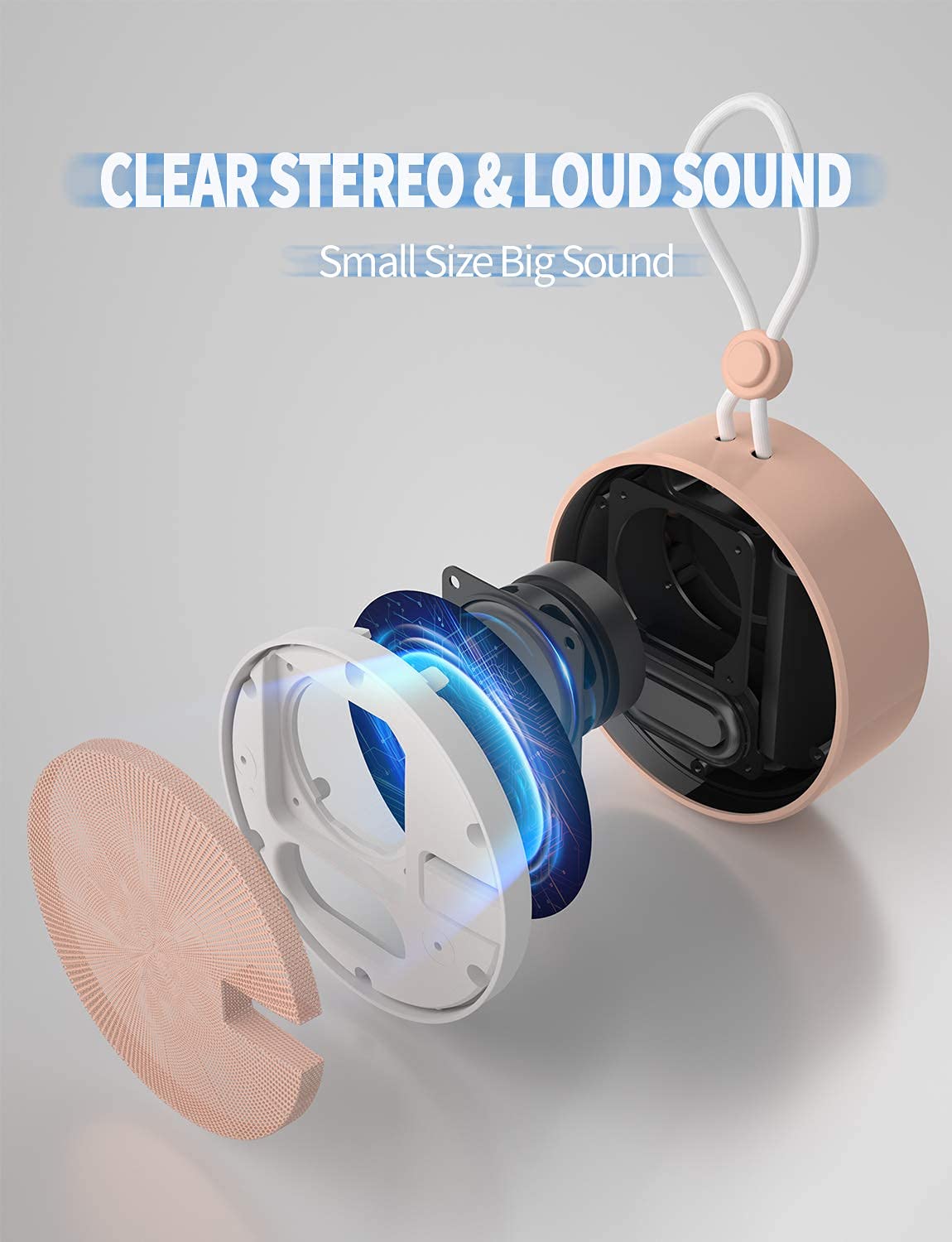 INSMY C12 open TF card slot and charging port for offline music playback
