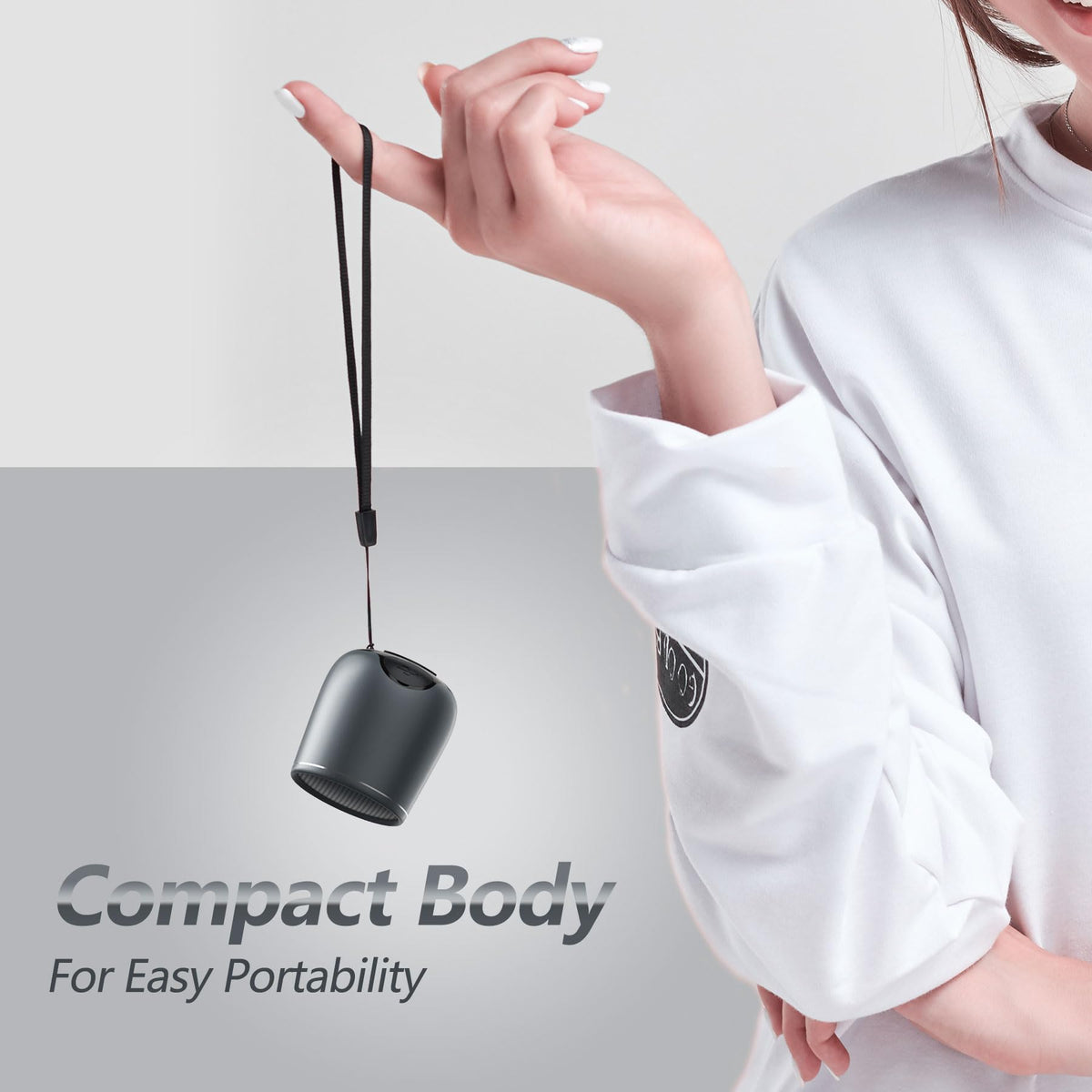 INSMY compact metal body portable speaker easily fits in bag