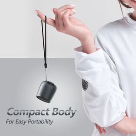INSMY compact metal body portable speaker easily fits in bag