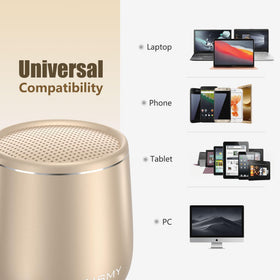 INSMY hiking and biking use gold speaker for outdoor listening