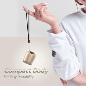 INSMY true wireless stereo gold pair demonstrating dual speaker setup