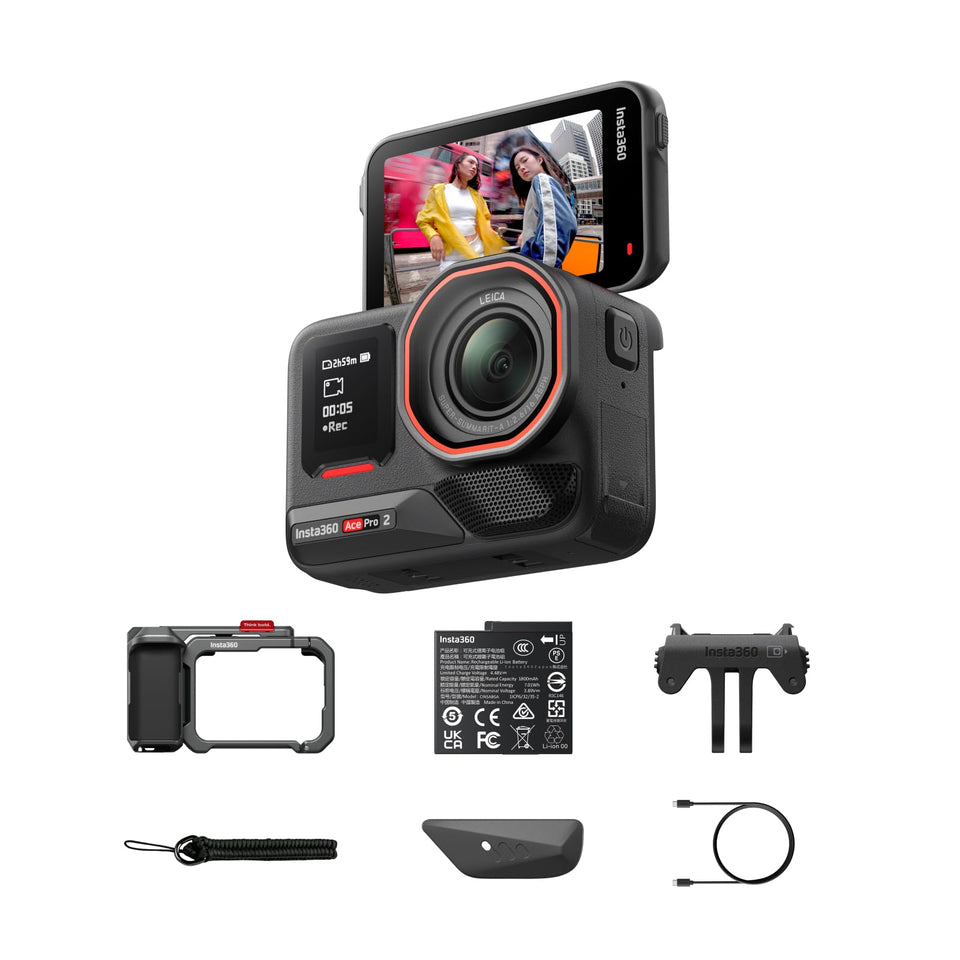 Insta360 Ace Pro 2 Explorer grip kit enhances street shooting comfort.