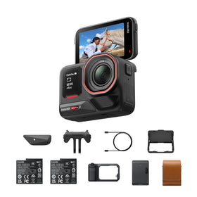 Insta360 Ace Pro 2 front view with Leica lens for crisp street photography.