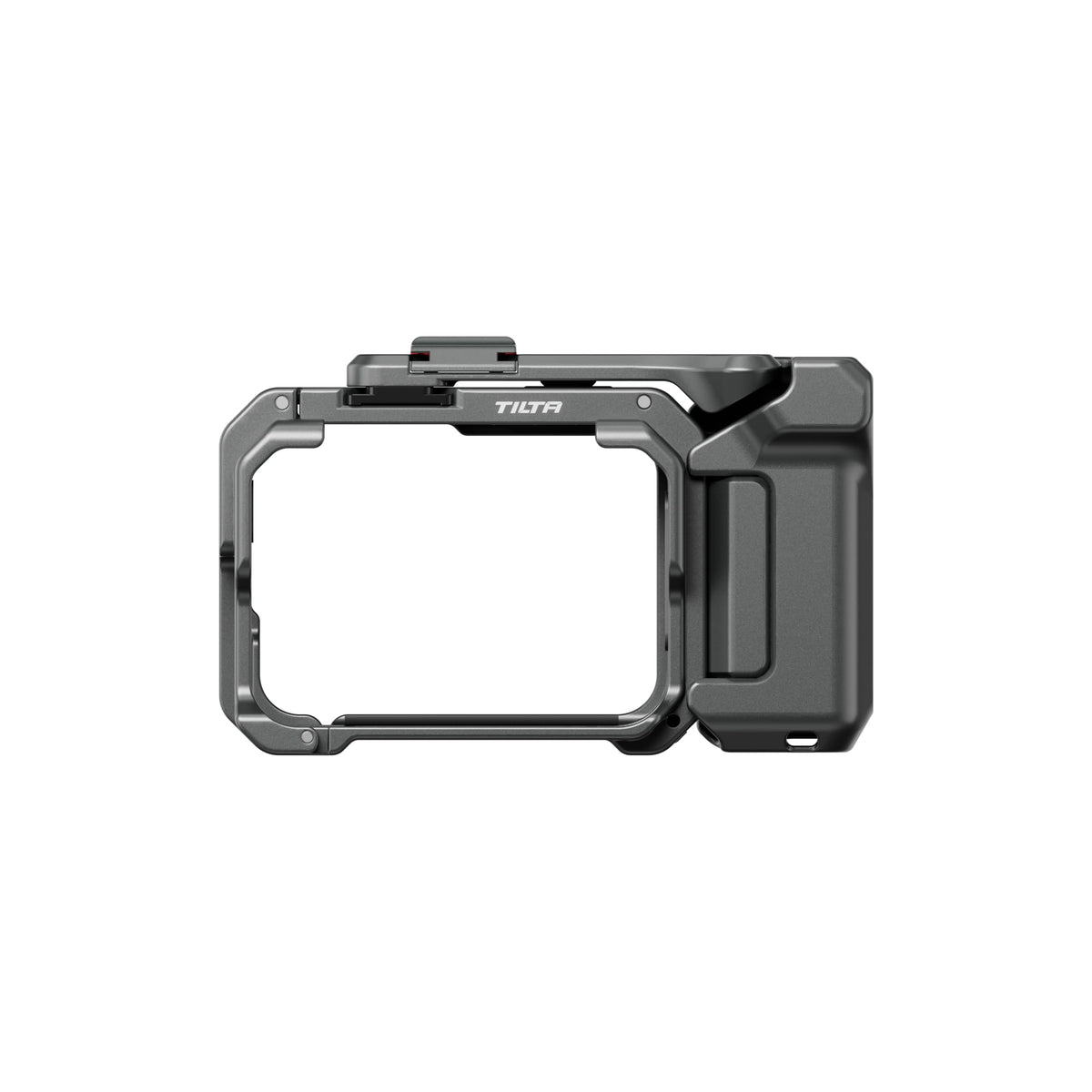 Insta360 Ace Pro 2 grip with style switch panel for quick looks.