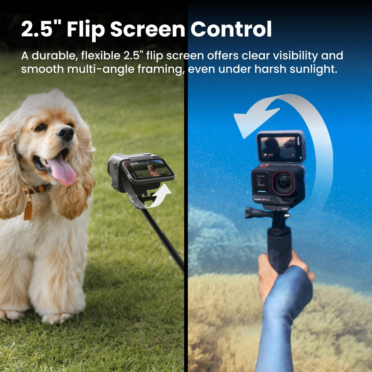 Insta360 Ace Pro 2 waterproof to 39 feet supports underwater and rugged outdoor use