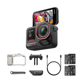 Insta360 Ace Pro 2 Xplorer camera front view for urban action.