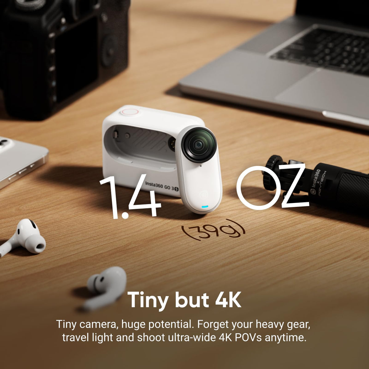 Insta360 GO 3S hands-free POV captures immersive cycling footage with ease