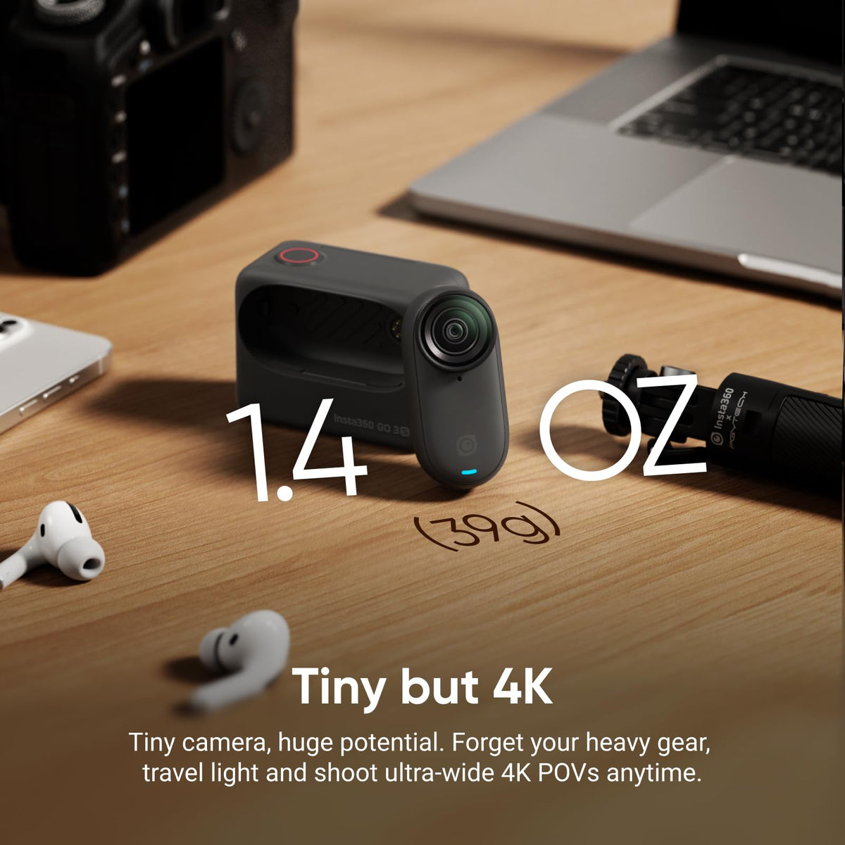 Insta360 GO 3S hands-free POV enables wearable immersive footage