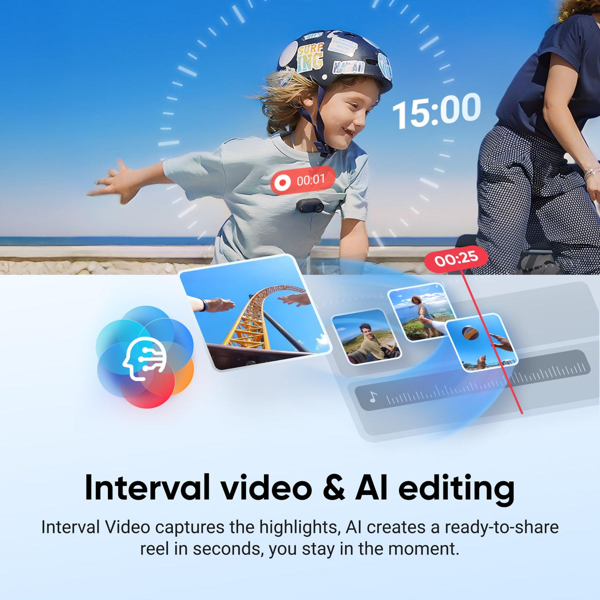 Insta360 GO 3S QuickCapture with gesture and voice control for easy shooting.