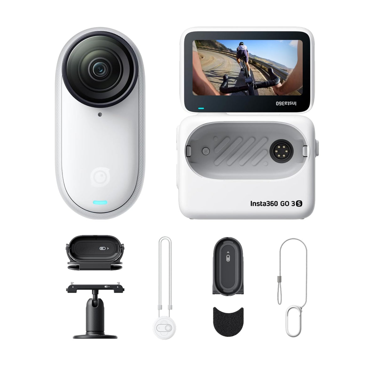 Insta360 GO 3S ultra compact 4K camera for hands free cycling footage
