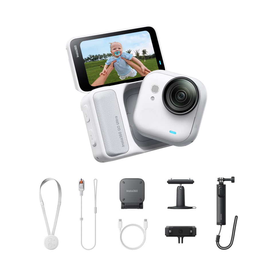 Insta360 GO Ultra Creator Bundle standalone camera for hands-free 4K vlogging
