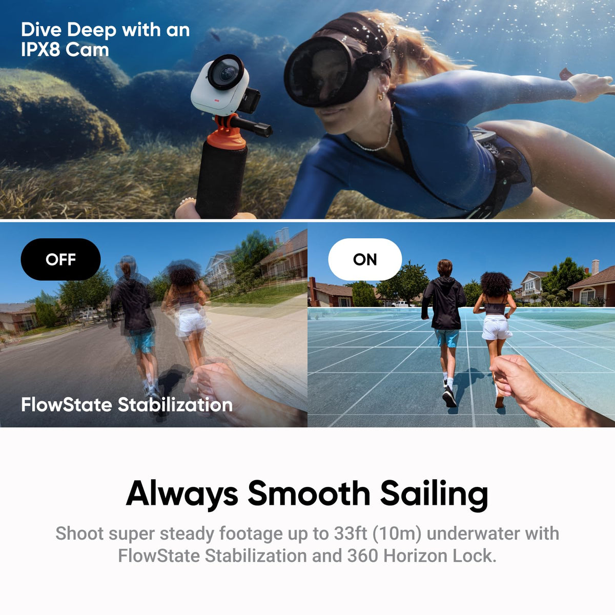 Insta360 GO Ultra Waterproof camera for underwater moments