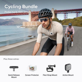 Insta360 GO Ultra cycle bundle wearable magnet clip enables POV on the go