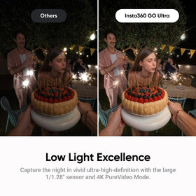 Insta360 GO Ultra 200 minutes runtime with quick charging