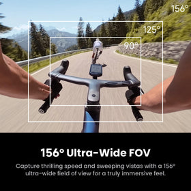 Insta360 GO Ultra Pogacar Edition IPX8 waterproof design for rainy shoots.