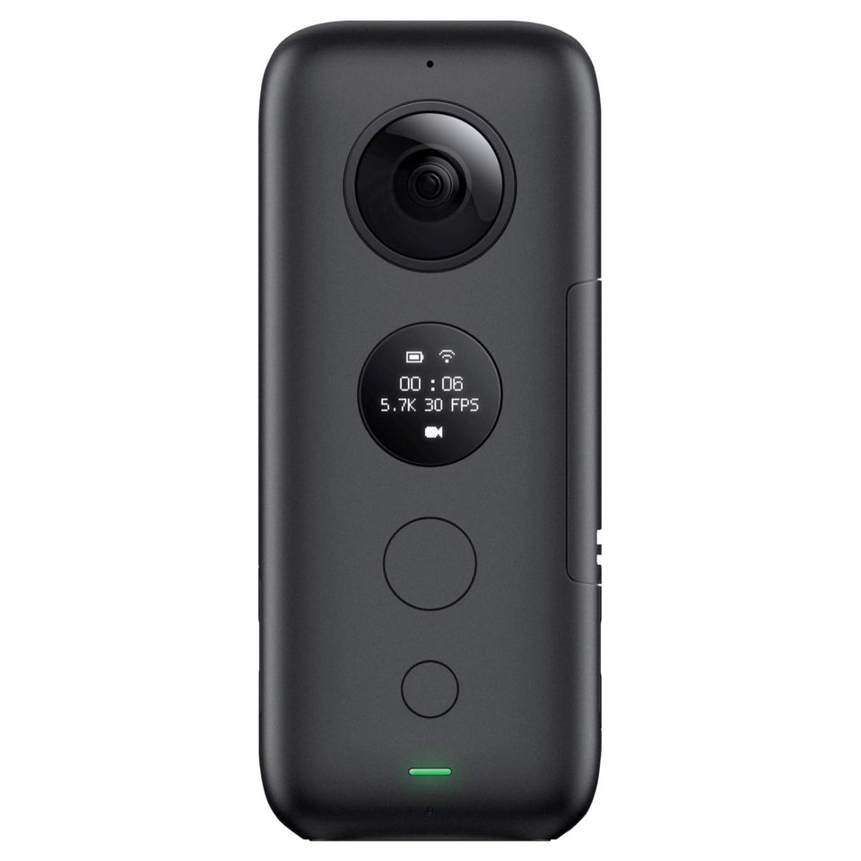 Insta360 ONE X in 360-degree 5.7K video mode for immersive footage