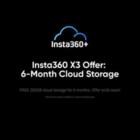 Insta360 X3 AI editing screen shows reframing options.