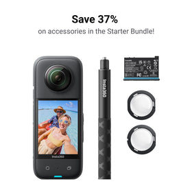 Insta360 X3 dual 1/2-inch sensors deliver high-detail 72MP photos.