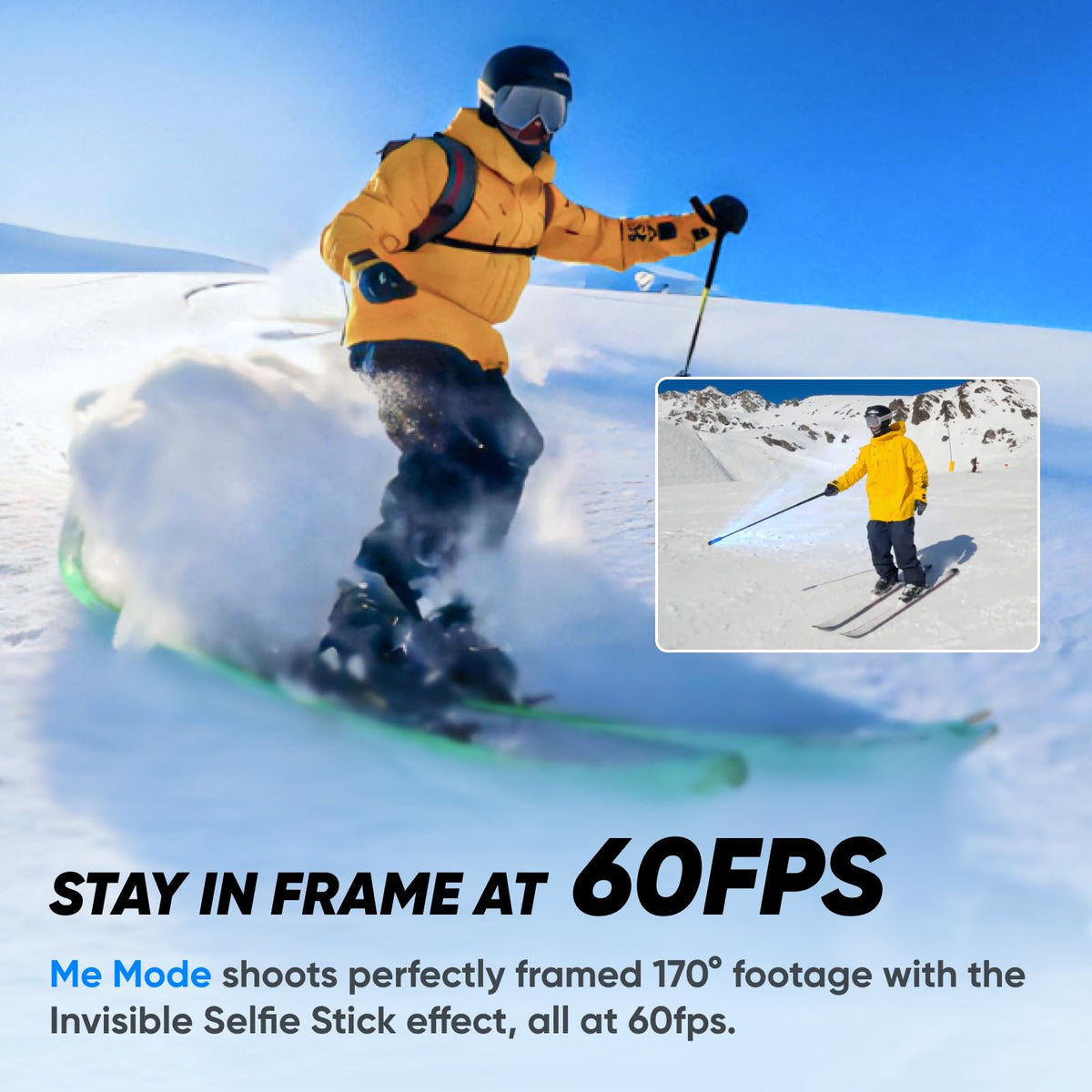 Insta360 X3 Snow Kit 128GB microSD card for ample storage