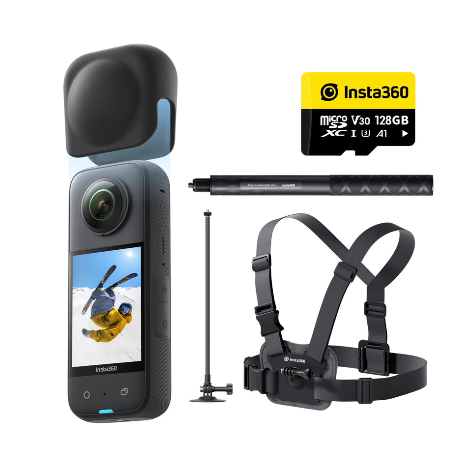 Insta360 X3 Snow Kit unboxed for quick on-slope filming