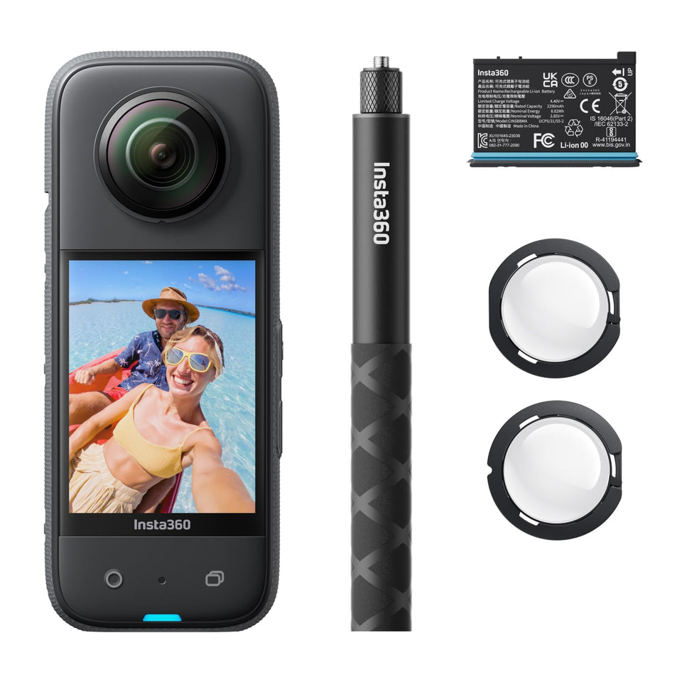 Insta360 X3 waterproof 360 camera ready for action-packed adventures.