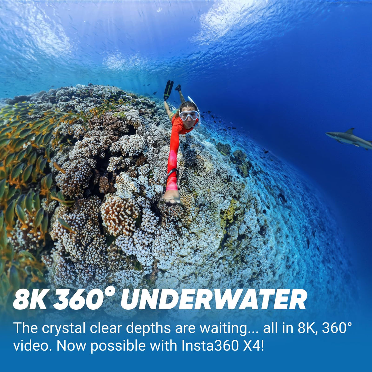 Insta360 X4 4K wide-angle mode delivers expansive POV footage.