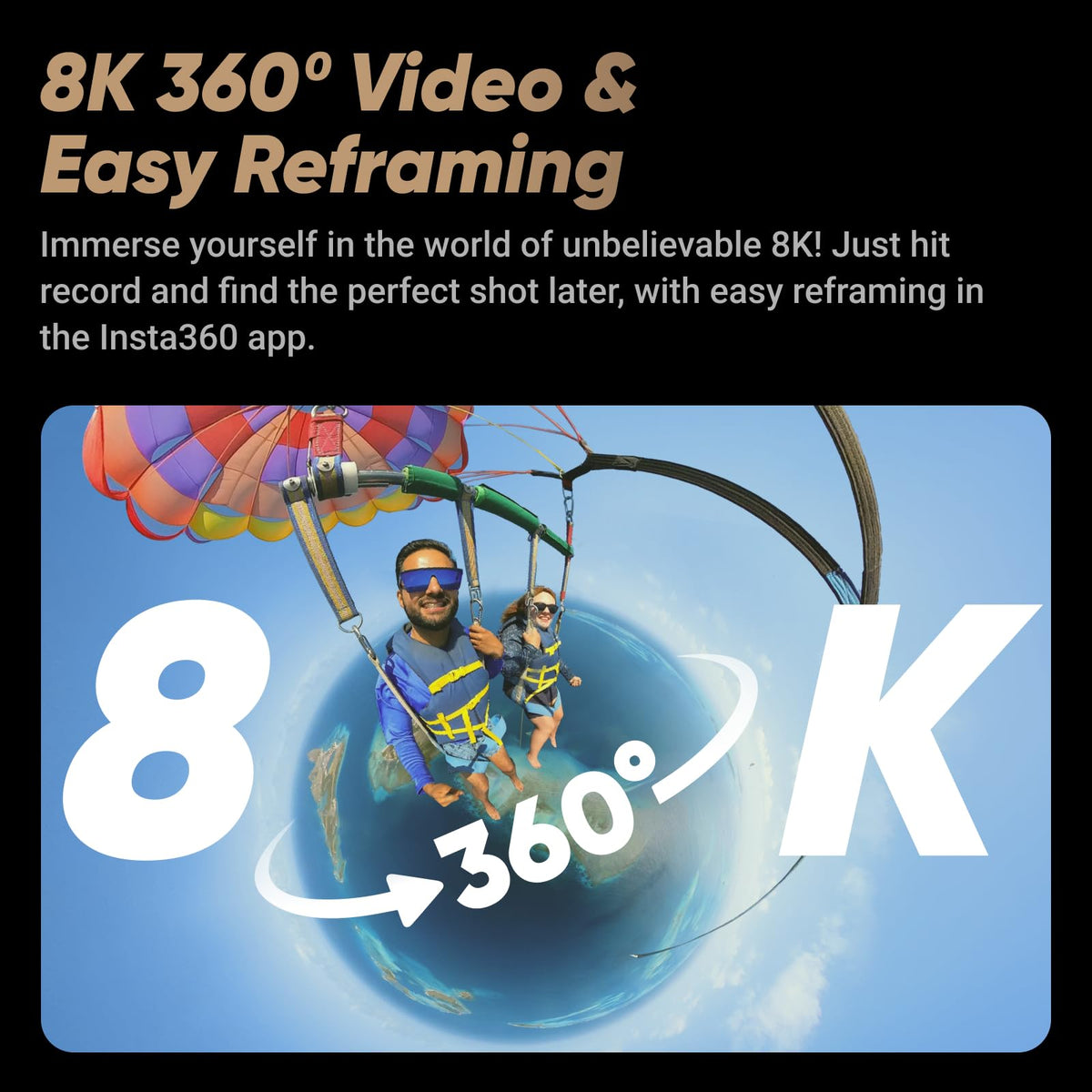 Insta360 X4 4K60fps wide-angle capture for dynamic action scenes