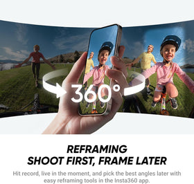 Insta360 X4 Air 360-degree capture mode frames immersive surroundings.