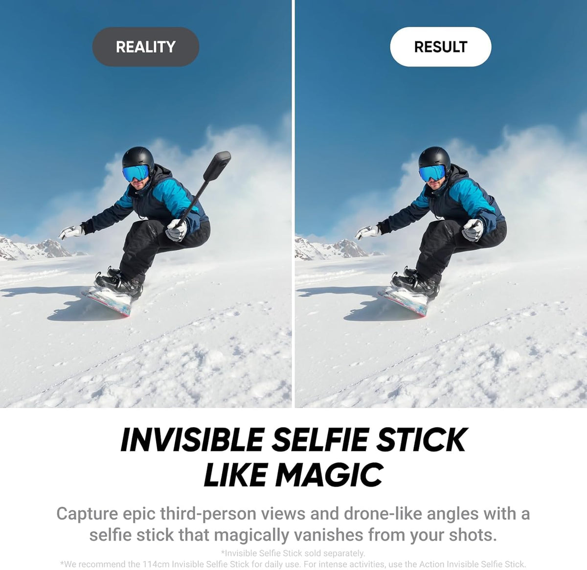 Insta360 X4 Air 6-axis stabilization reduces shake in fast action.