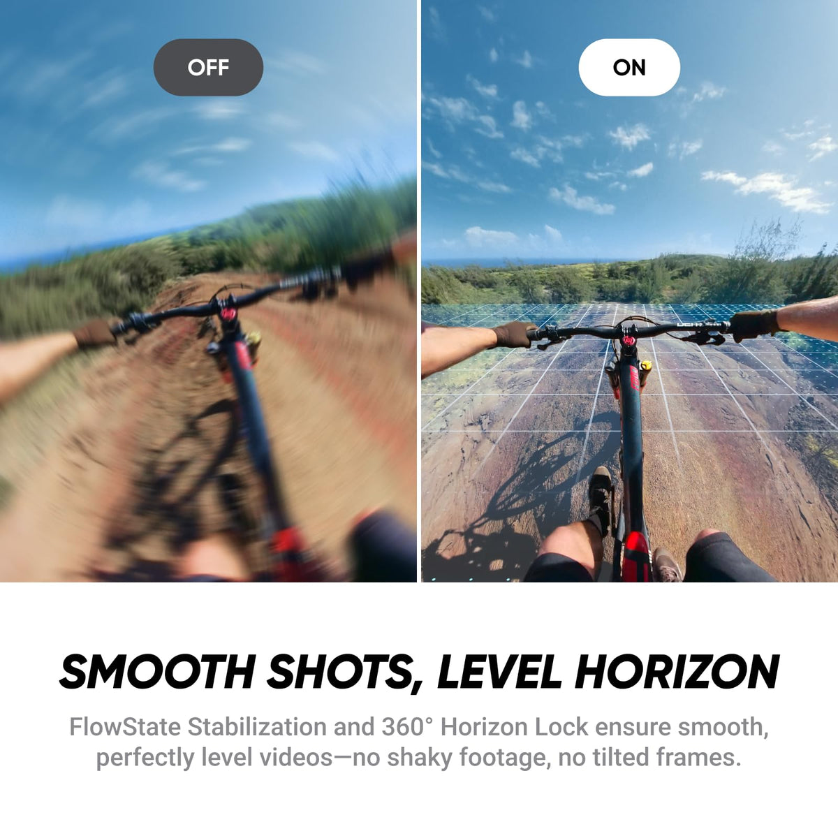 360 Horizon Lock maintains level framing during full rotations.