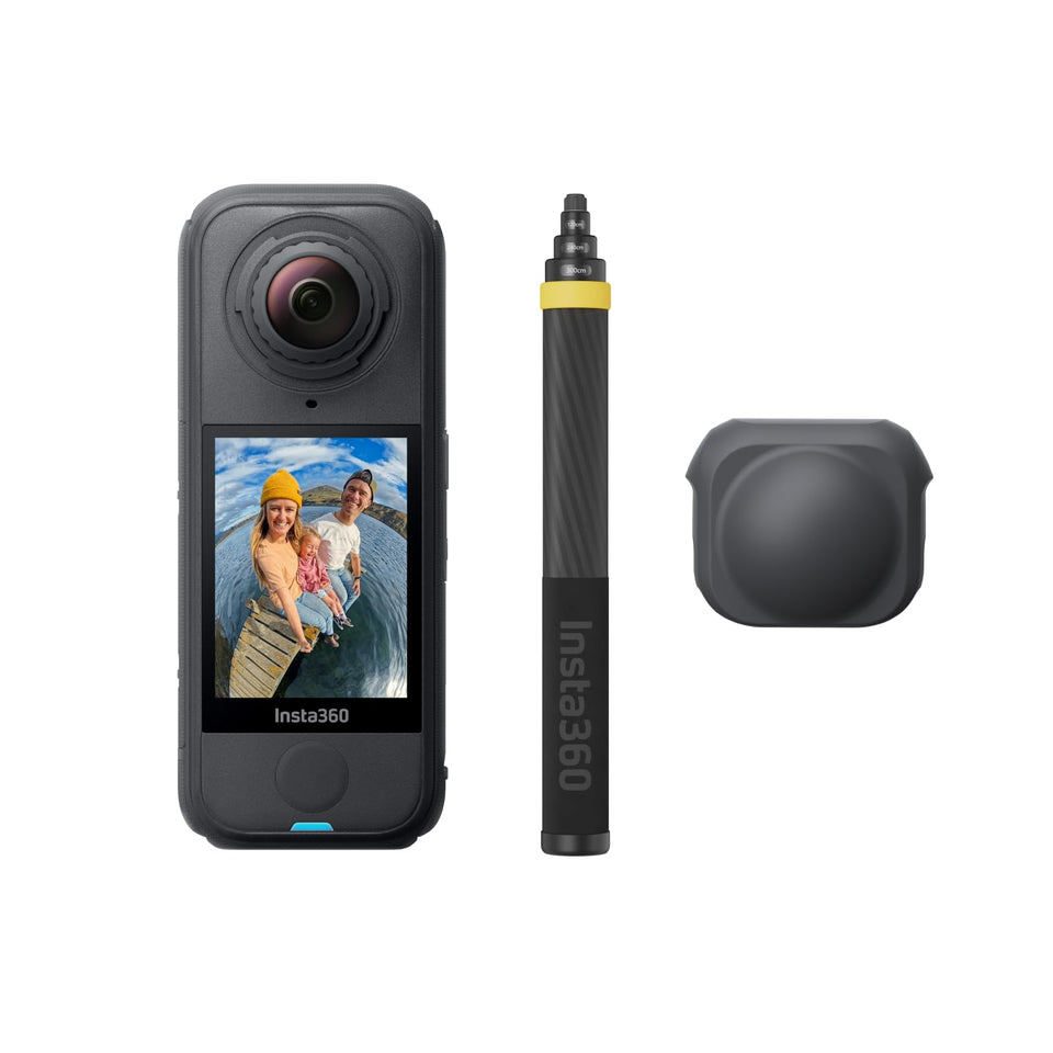 Insta360 X4 Air weight 165g in hand showing portable design for travel videos