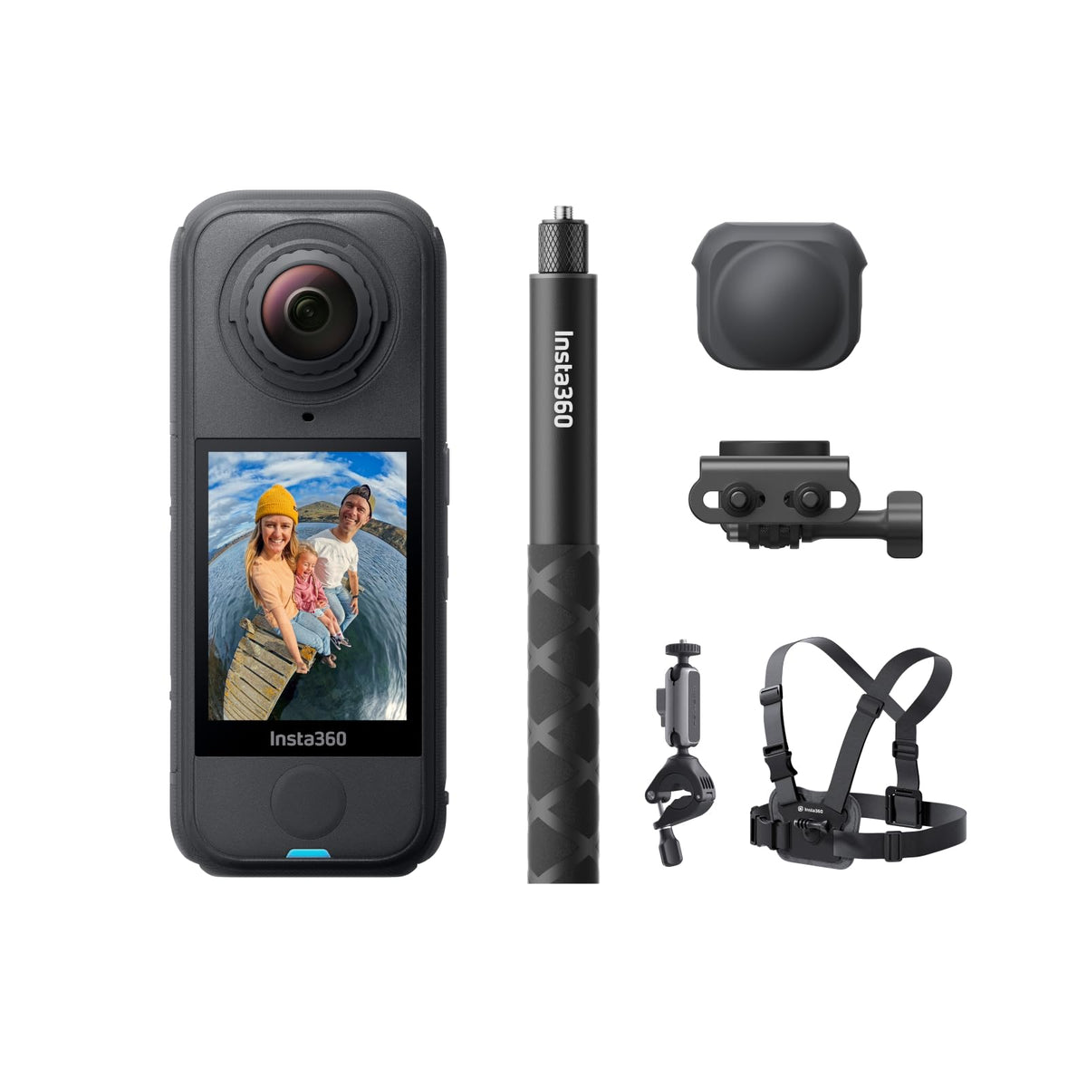Insta360 X4 Air on-bike setup highlighting its 165g weight for unobtrusive riding footage