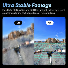 Insta360 X4 FlowState stabilization for smooth shots.