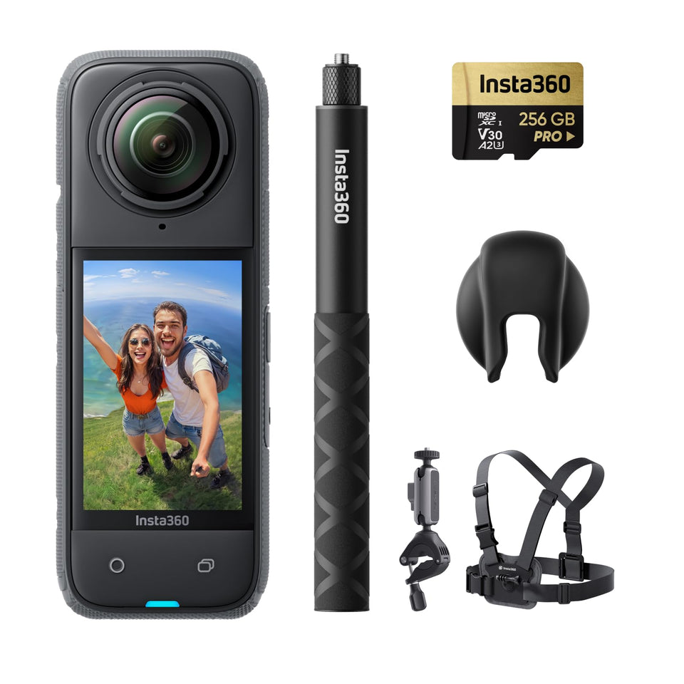 Insta360 X4 immersive 360 video in 8K for breathtaking scenery captures.