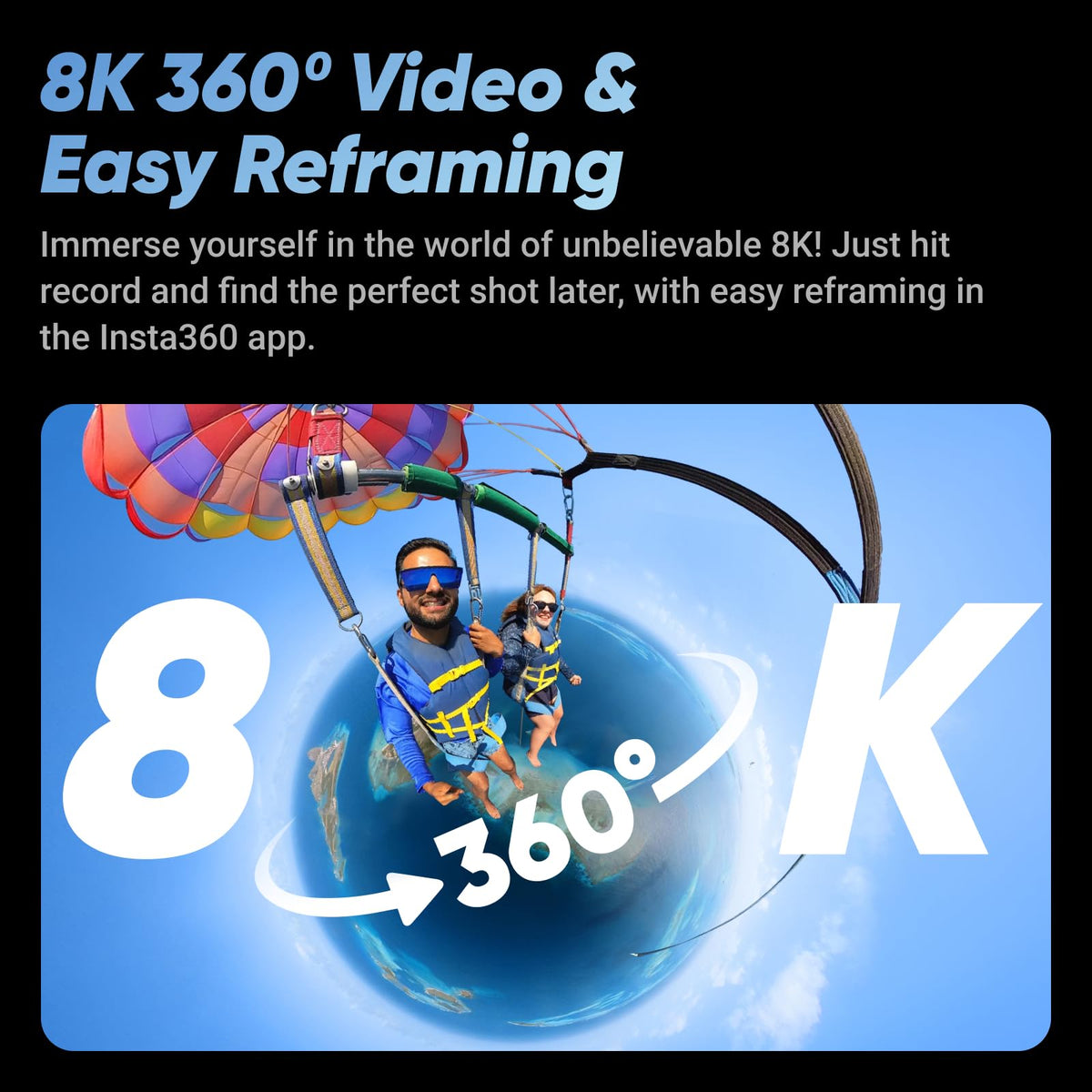 Insta360 X4 invisible selfie stick effect for obstruction-free footage.