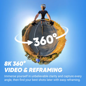 Insta360 X4 invisible selfie stick for unobstructed 360 shots.