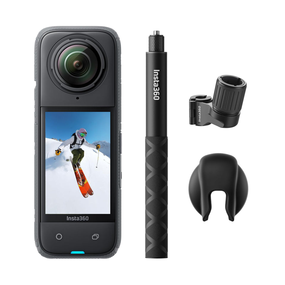 Insta360 X4 Ski Bundle captures 8K 360° video on the slopes