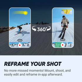 Insta360 X4 Ski Bundle provides an invisible selfie stick for unobstructed shots