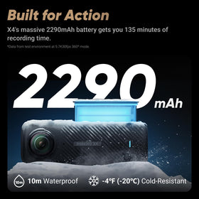 Insta360 X4 upgraded lens guards for rugged shoots