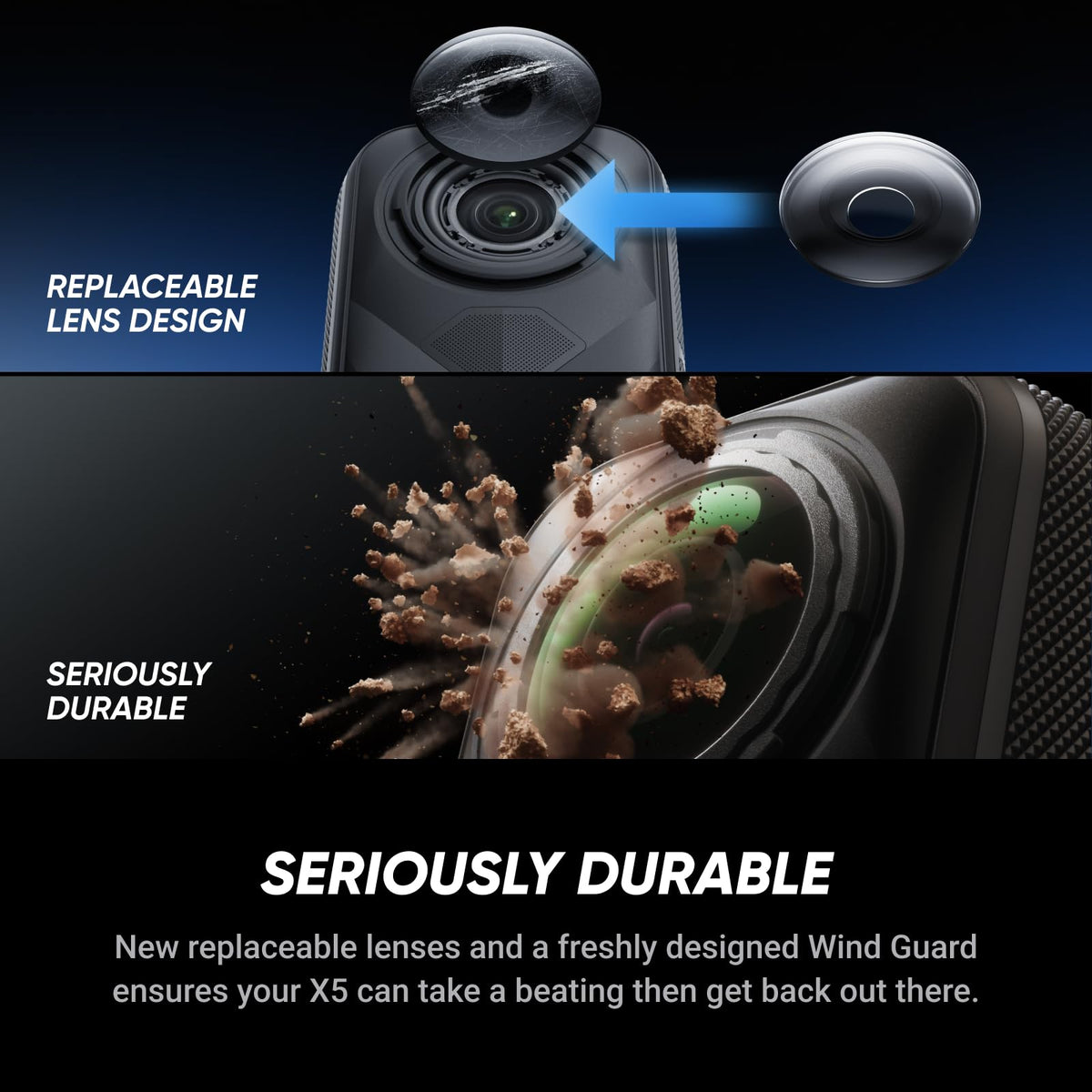 Insta360 X5 360° horizon lock preserves level shots when rotating.