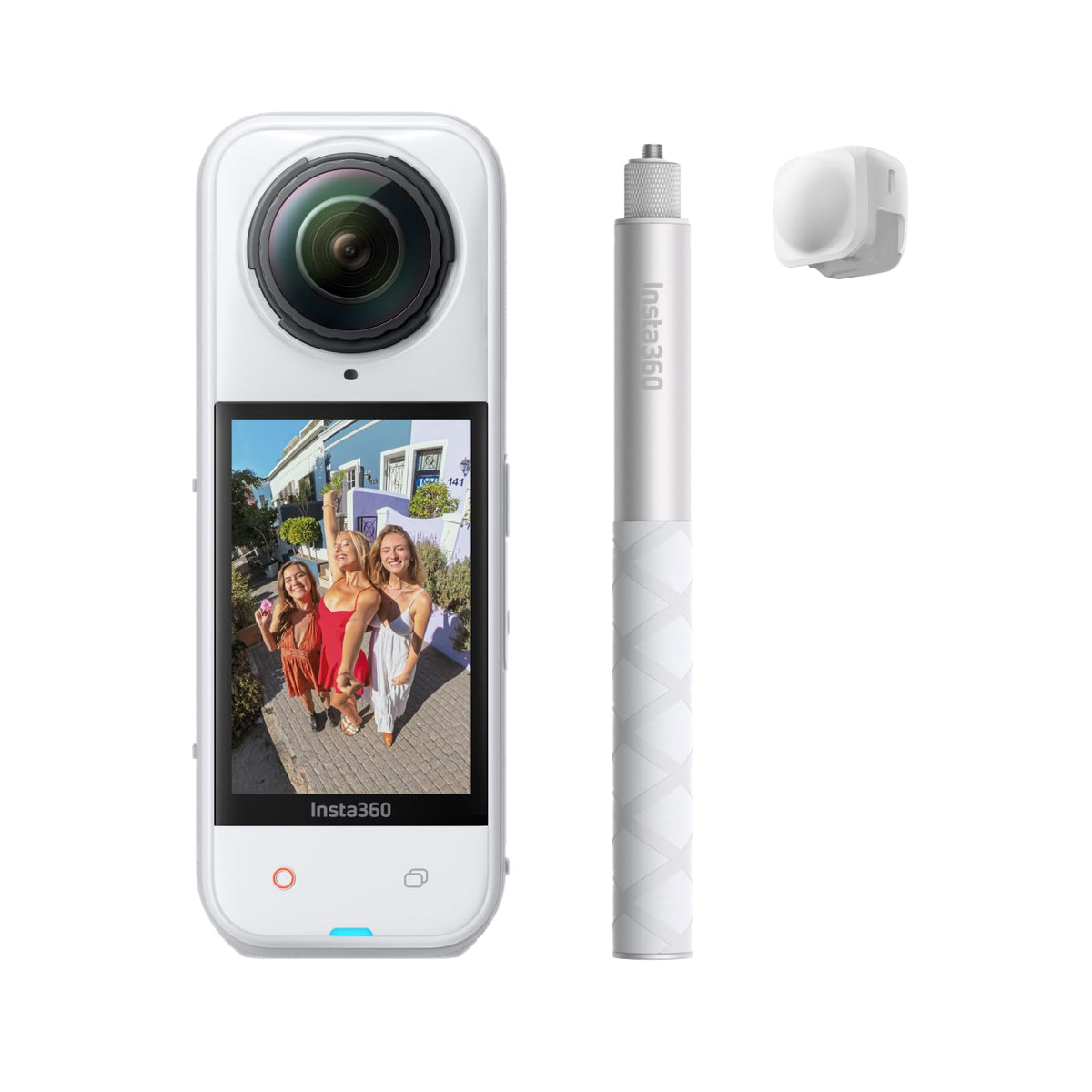 Insta360 X5 8K 360° video capture for immersive adventures.