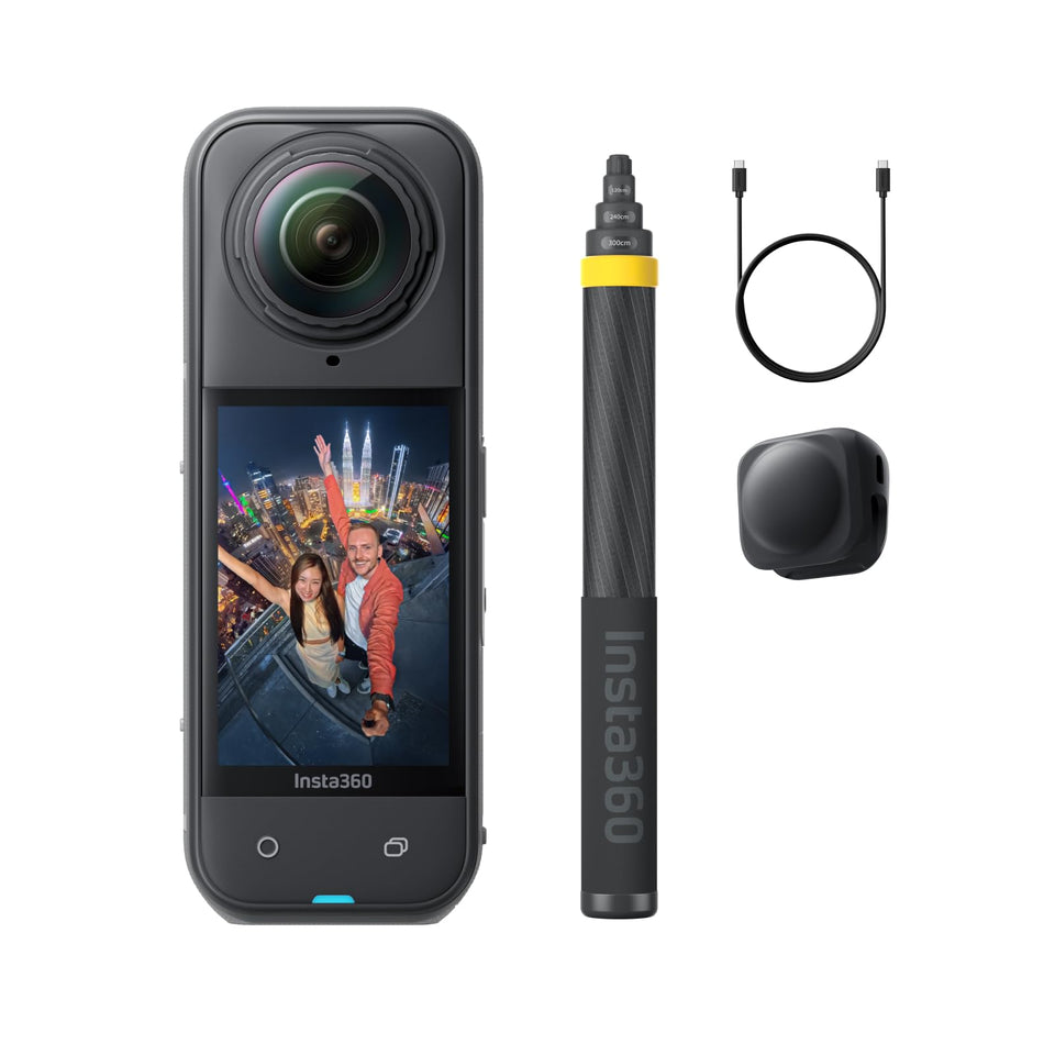 Insta360 X5 8K360 video with dual sensors for immersive detail