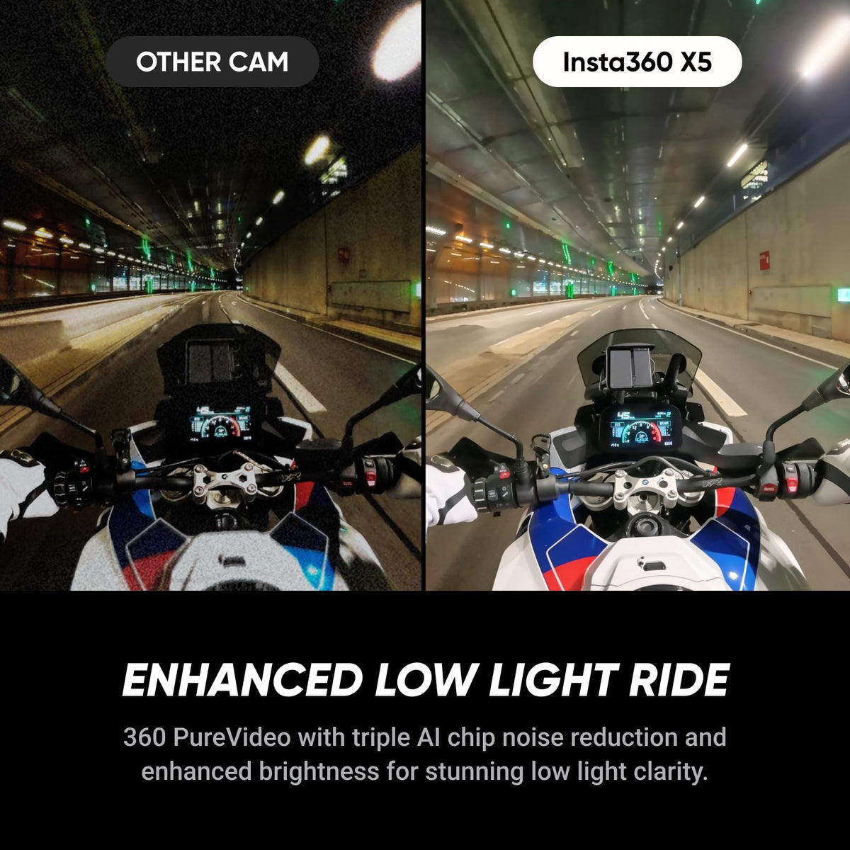 Insta360 X5 BMW Motorrad Edition handlebar mount for riding footage