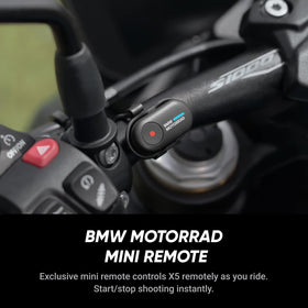 Insta360 X5 BMW Motorrad Edition invisible selfie stick angle for third-person views