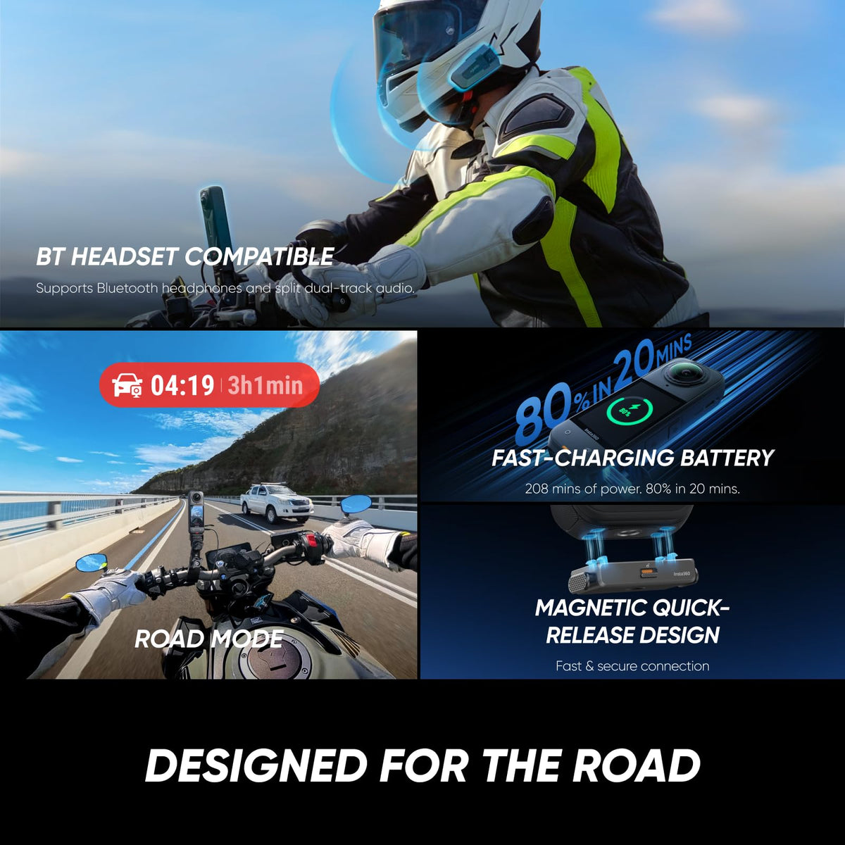 Insta360 X5 AI Export generates highlights automatically for quick sharing.